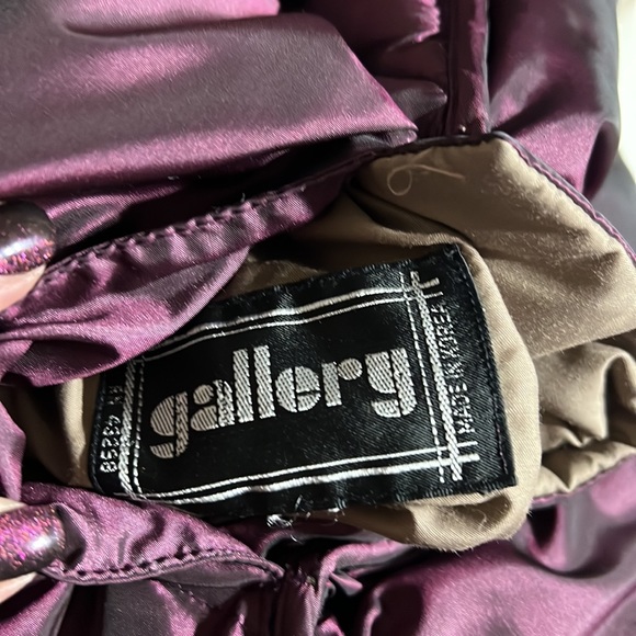 Gallery Puffer Coat size L Purple metallic - Picture 11 of 12